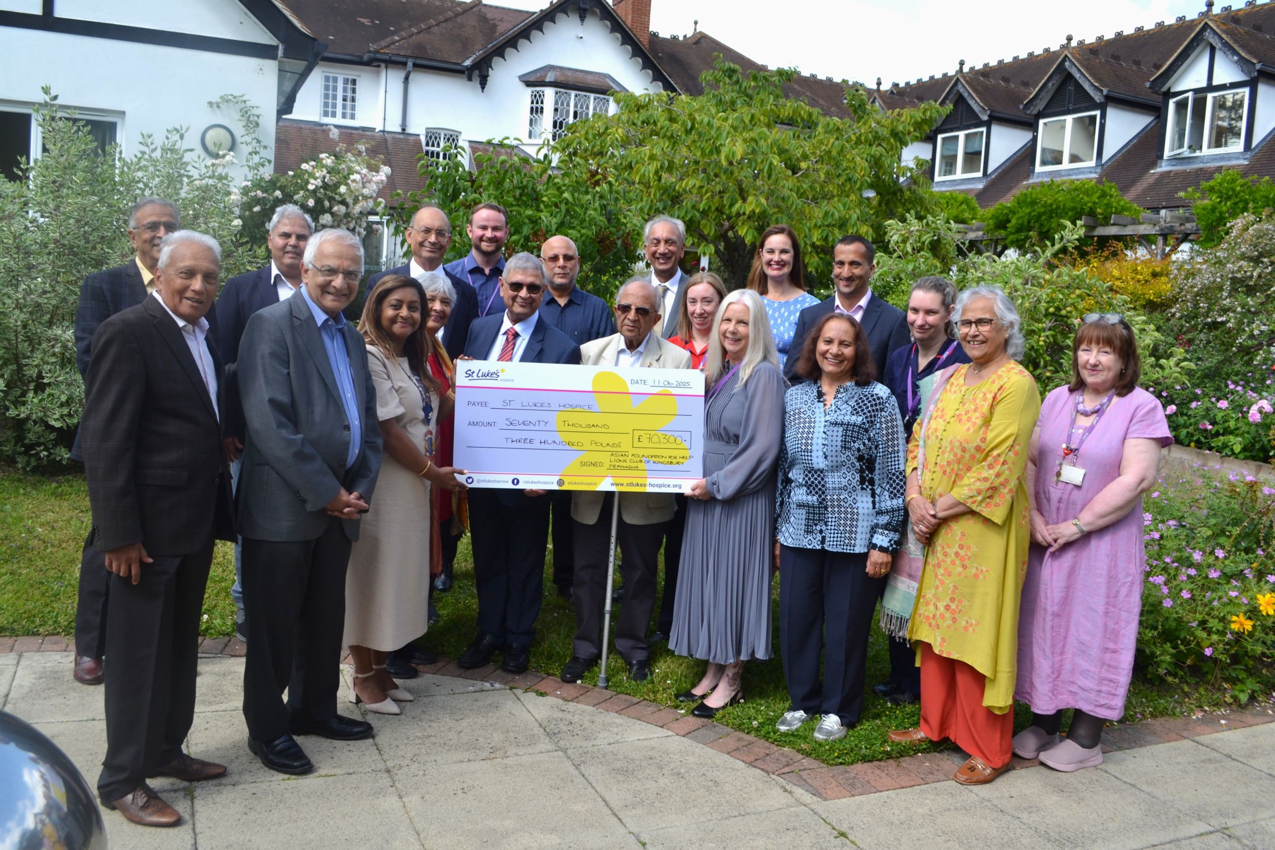 Asian community raises £70,300 for St Luke’s Hospice in Harrow and