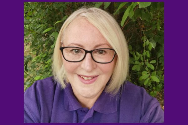 Gill is a lottery winner at St Luke's hospice.
